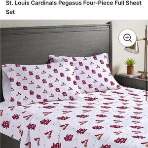 Officially Licensed St. Louis Cardinals 4 Piece Sheet Set - Full